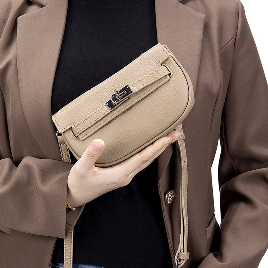 Women's Layer Cowhide Niche Stylish Lightweight Leather Bags