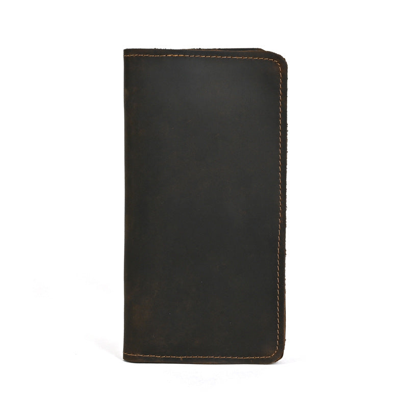 Men's Leather For Man Crazy Horse Business Retro Men's Wallets