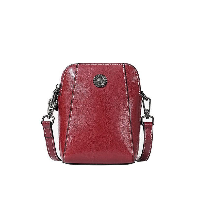 Women's Mobile Summer Simple Leather Lightweight High-grade Crossbody Bags