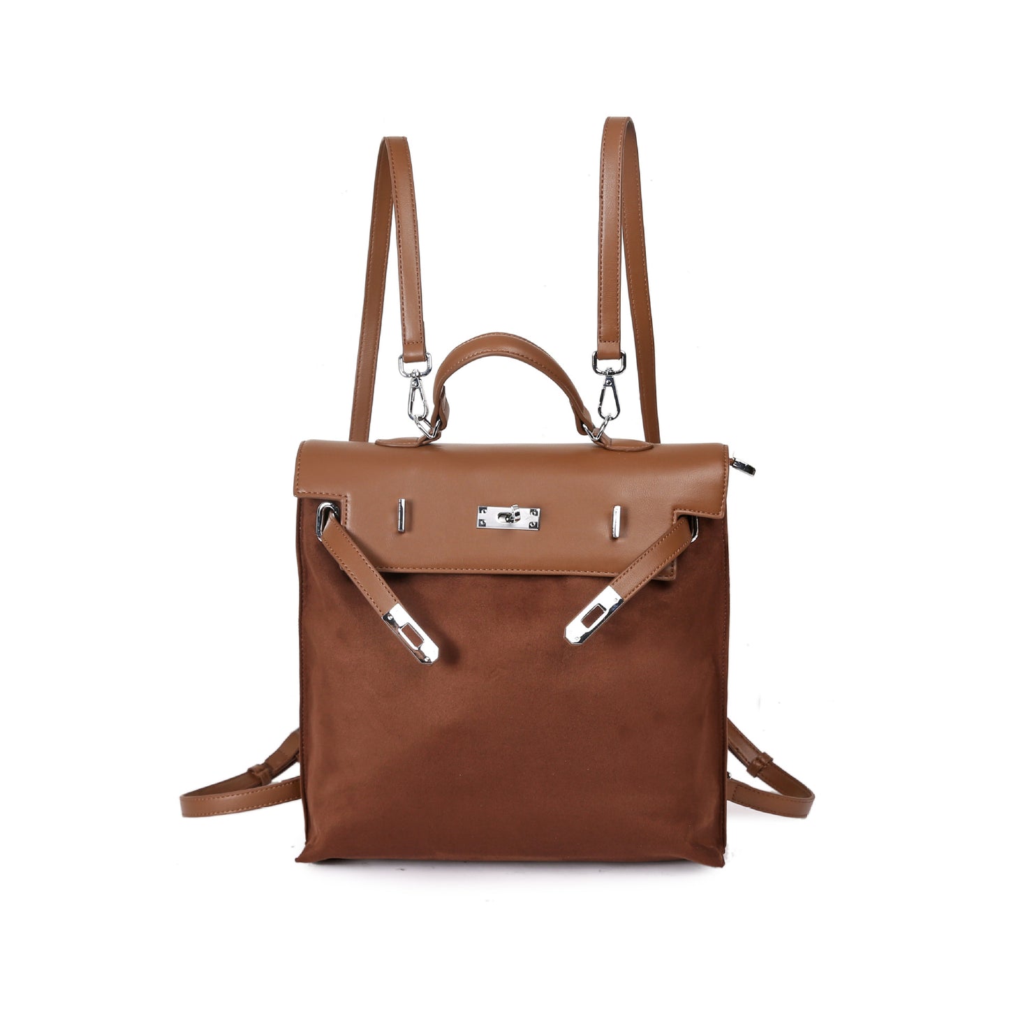 Women's Retro Trendy Niche Large Capacity Matte Backpacks