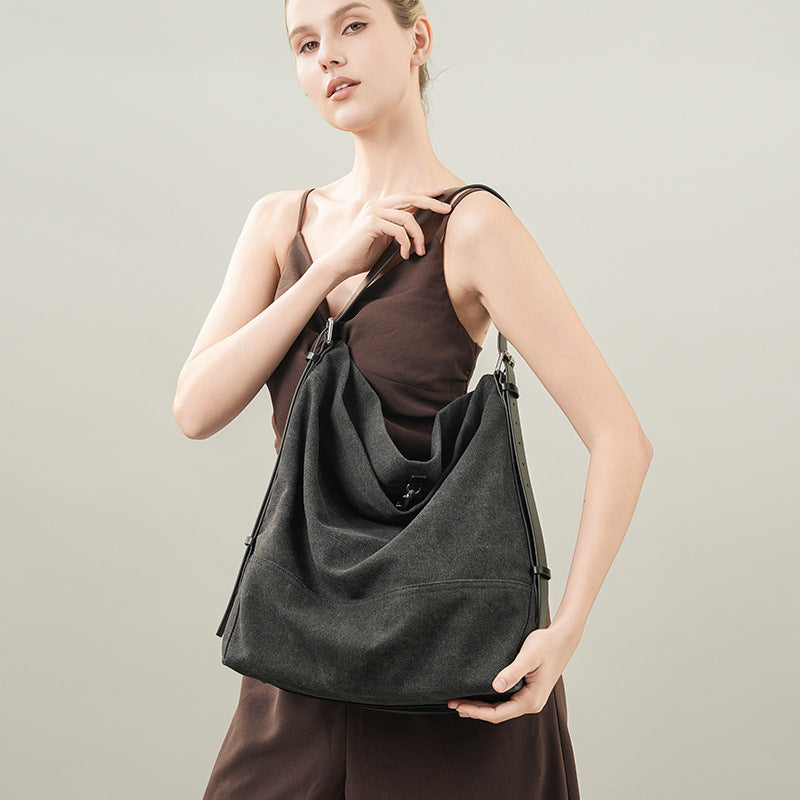 Women's Underarm Style Large Capacity Thickening Artistic Tote Bags