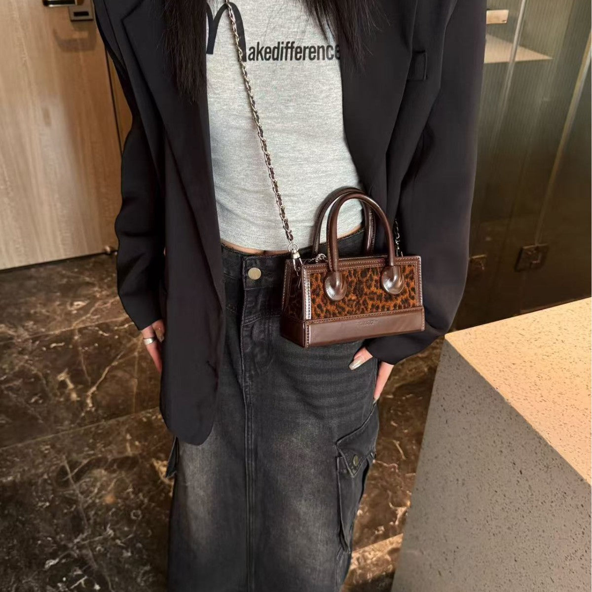 New Women's High-grade Chain Portable Fashionable Crossbody Bags