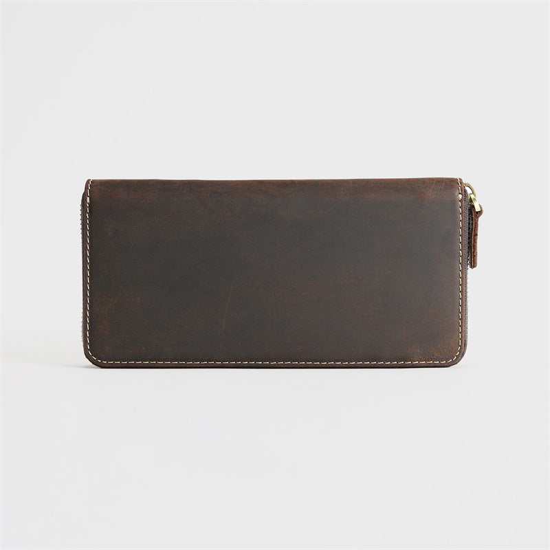 Men's Retro Crazy Horse First Layer Cowhide Men's Wallets