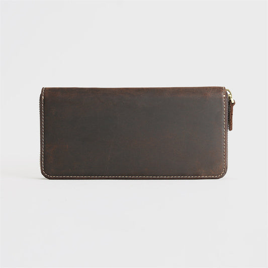 Men's Retro Crazy Horse First Layer Cowhide Men's Wallets