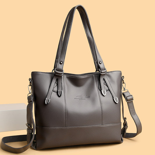 Casual Classy Women's Leather Underarm Large Bags