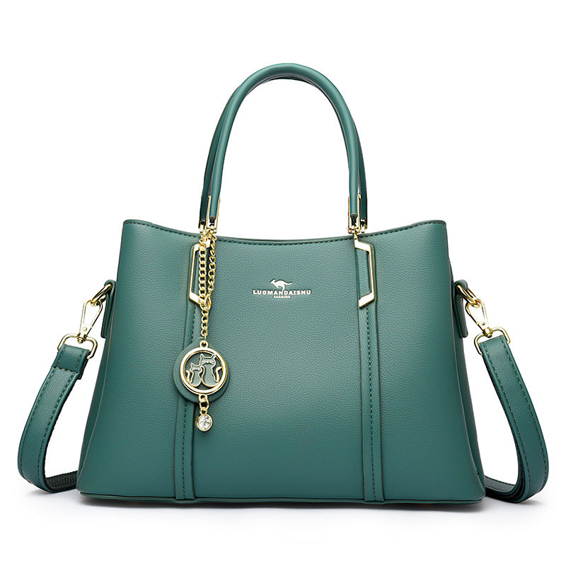 Women's Fashion Large Capacity Soft Leather To Give Handbags