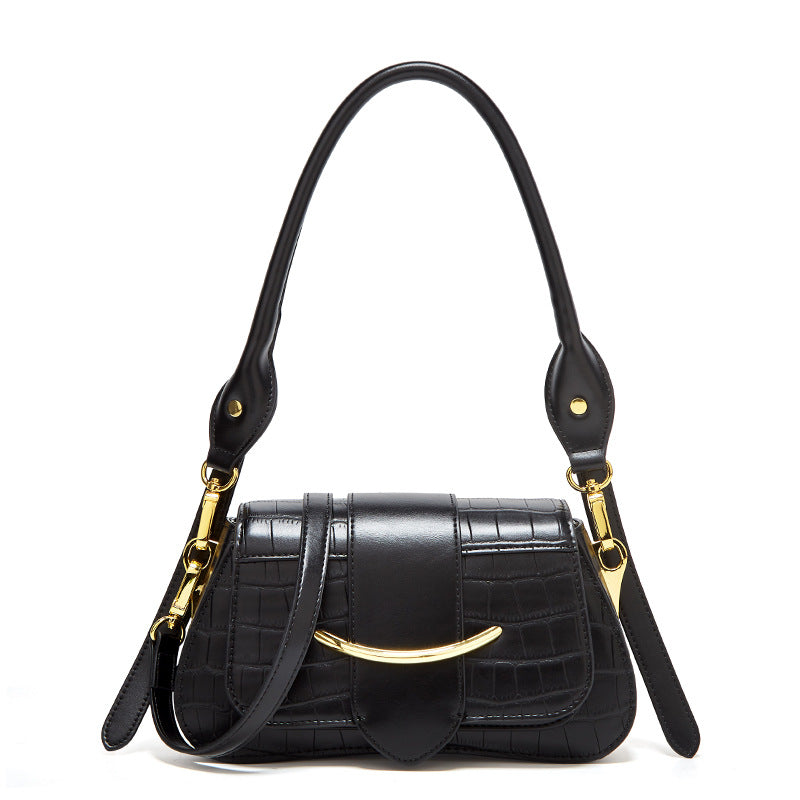 Women's Simple Niche Design Fashion Underarm Crocodile Shoulder Bags