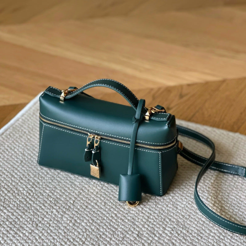 Women's Box High-grade Cowhide Genuine Leather Crossbody Bags