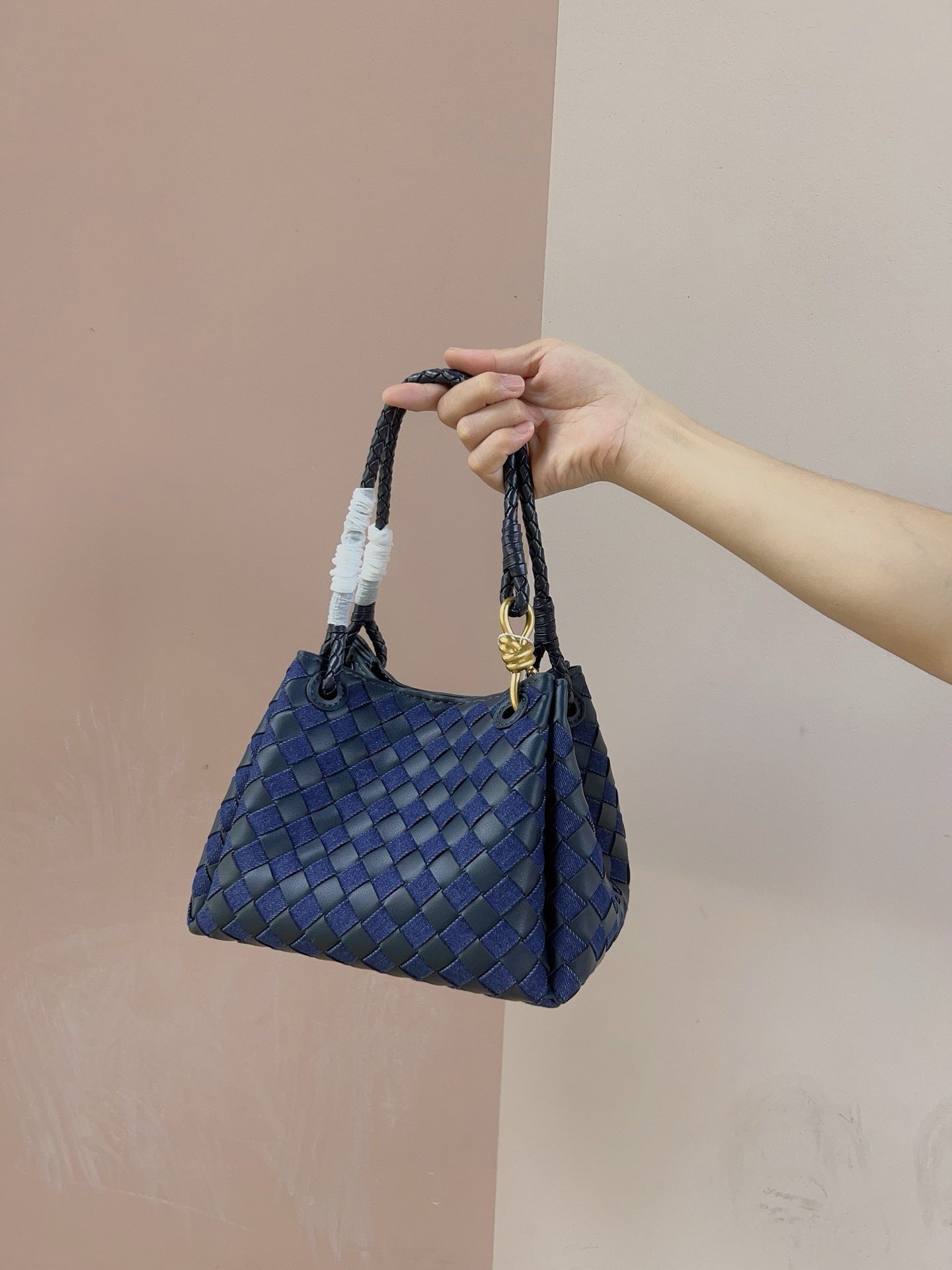 Women's Leather Weave Parachute High-grade Commuter Bags