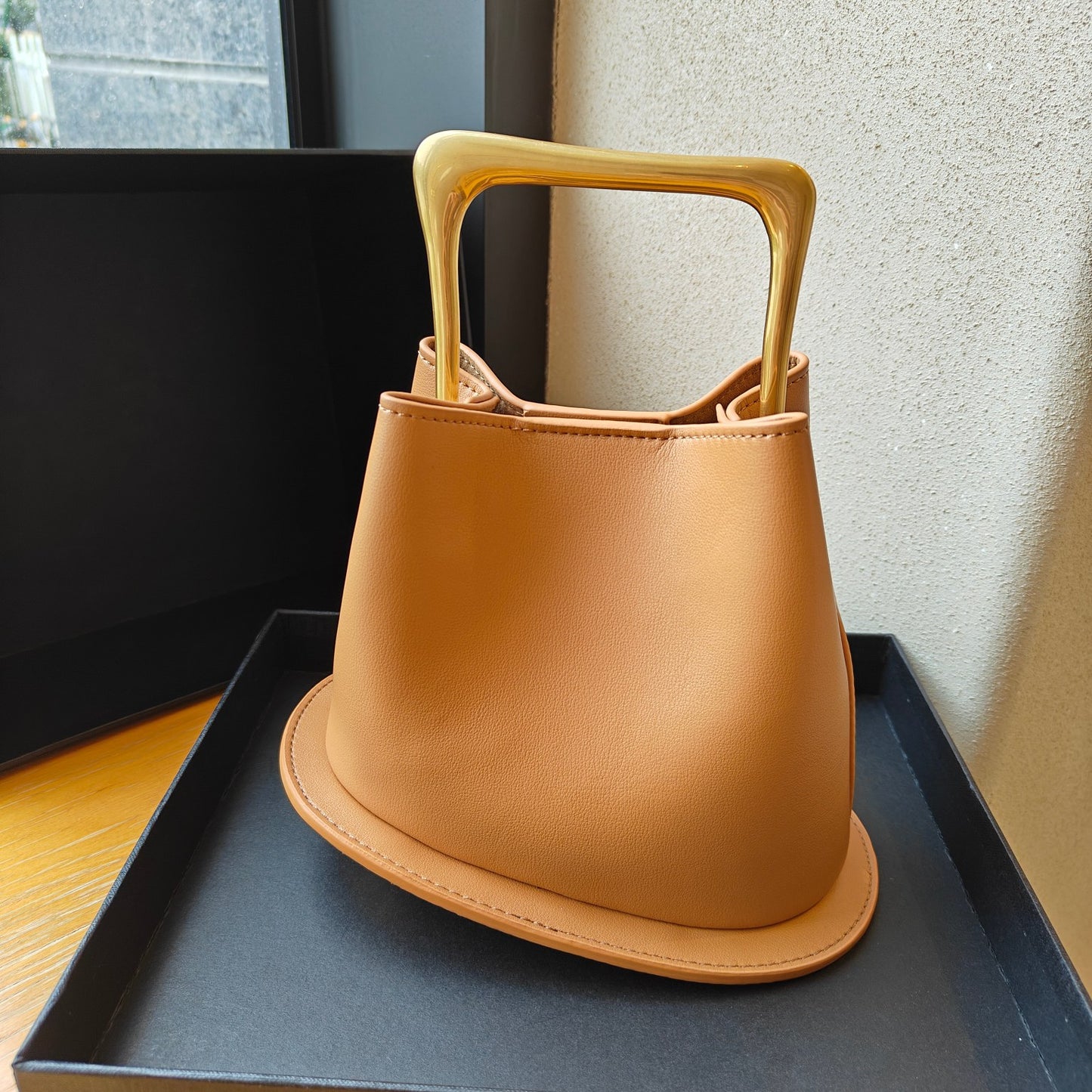 Advanced Texture Vintage Genuine Leather With Bucket Bags