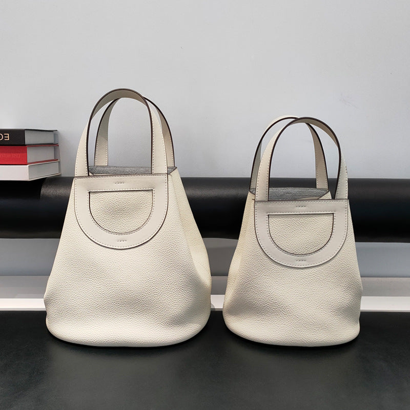 Women's Commuter Top Layer Cowhide Leather Pig Shoulder Bags