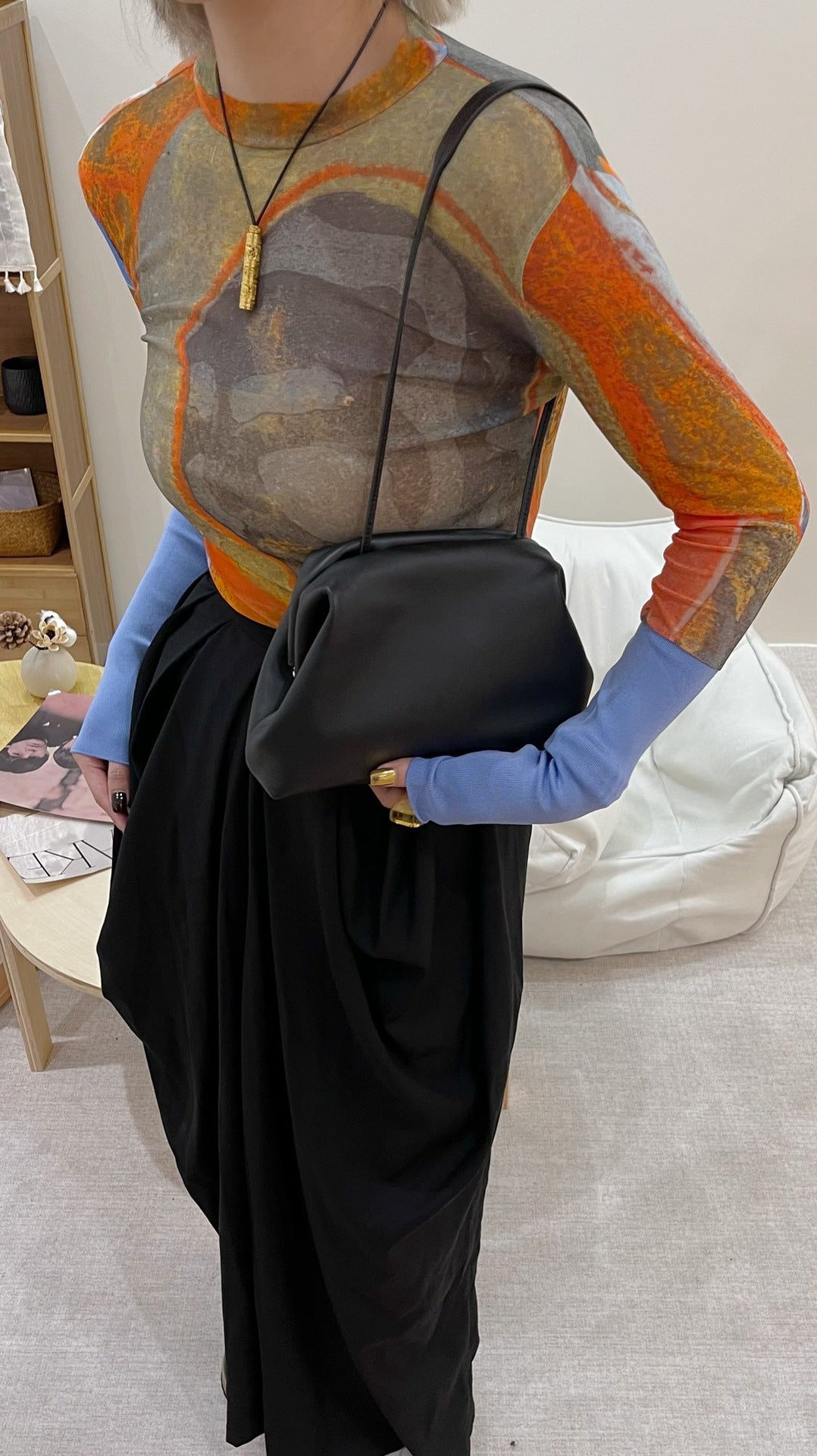 Classy Autumn Shell Cloud Clutch Simple Crossbody Bags