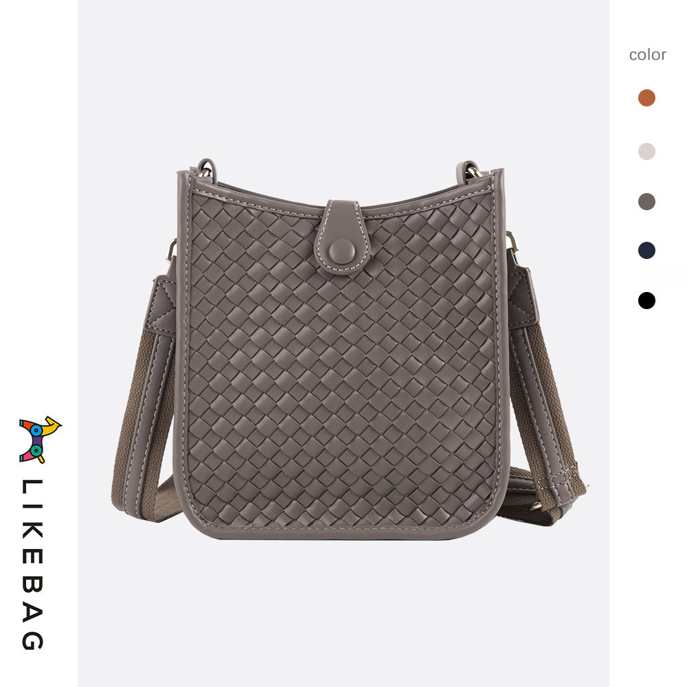 Women's Trendy Texture Woven Ribbon Commuter Crossbody Bags