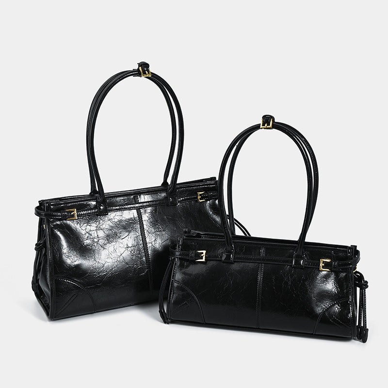 Women's Retro Fashion Baguette Underarm Commuter Large Shoulder Bags