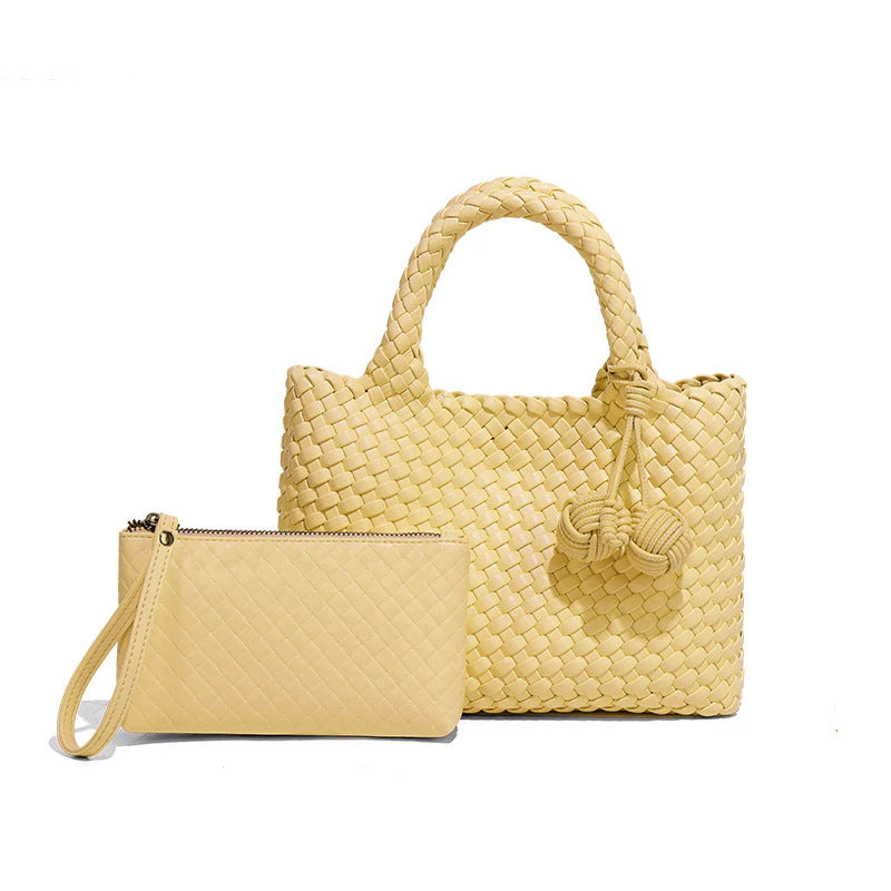 Women's Vintage Weave Vegetable Basket Fashionable Hand Bags
