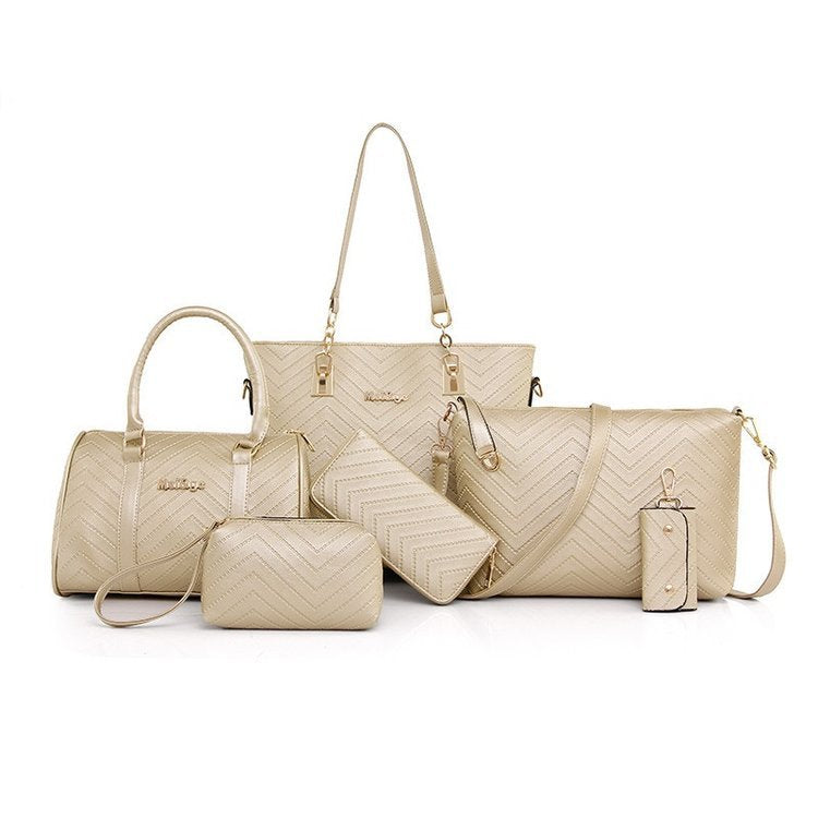 Fashion Embossing Mother Female Versatile Retro Shoulder Bags