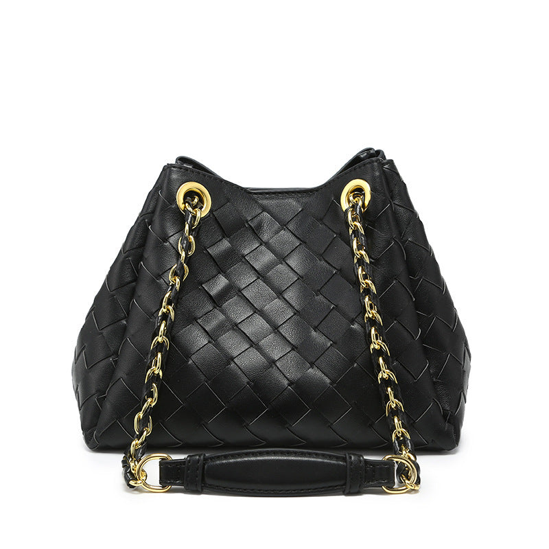 Metal Cord Fastener Portable Commuter Shopping Shoulder Bags