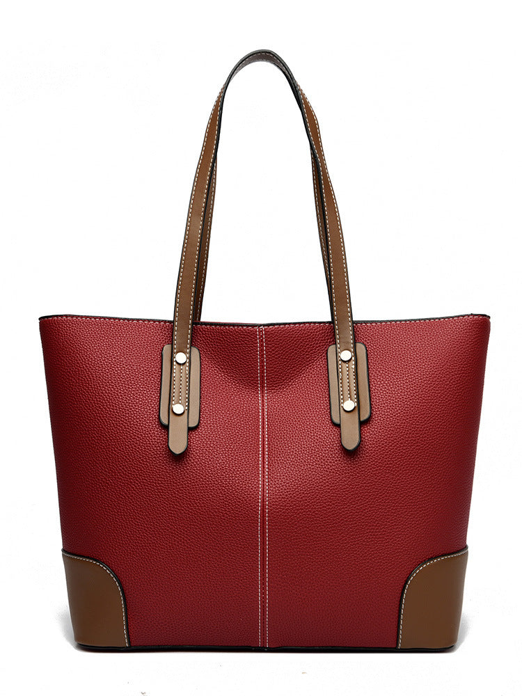 Women's Genuine Leather Large Capacity Totes Soft Shoulder Bags