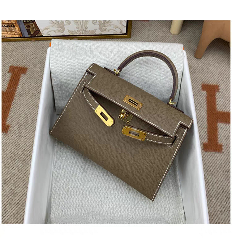 Cool Print Cowhide Second Generation Kelly Crossbody Bags