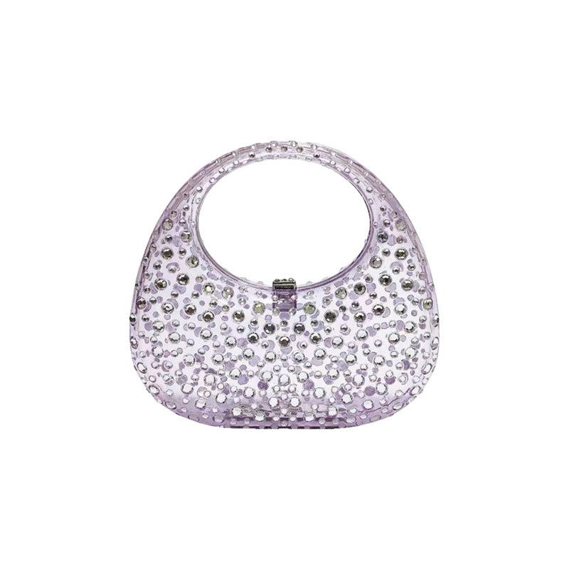 Transparent Acrylic Goose Egg Box Dinner Handbags