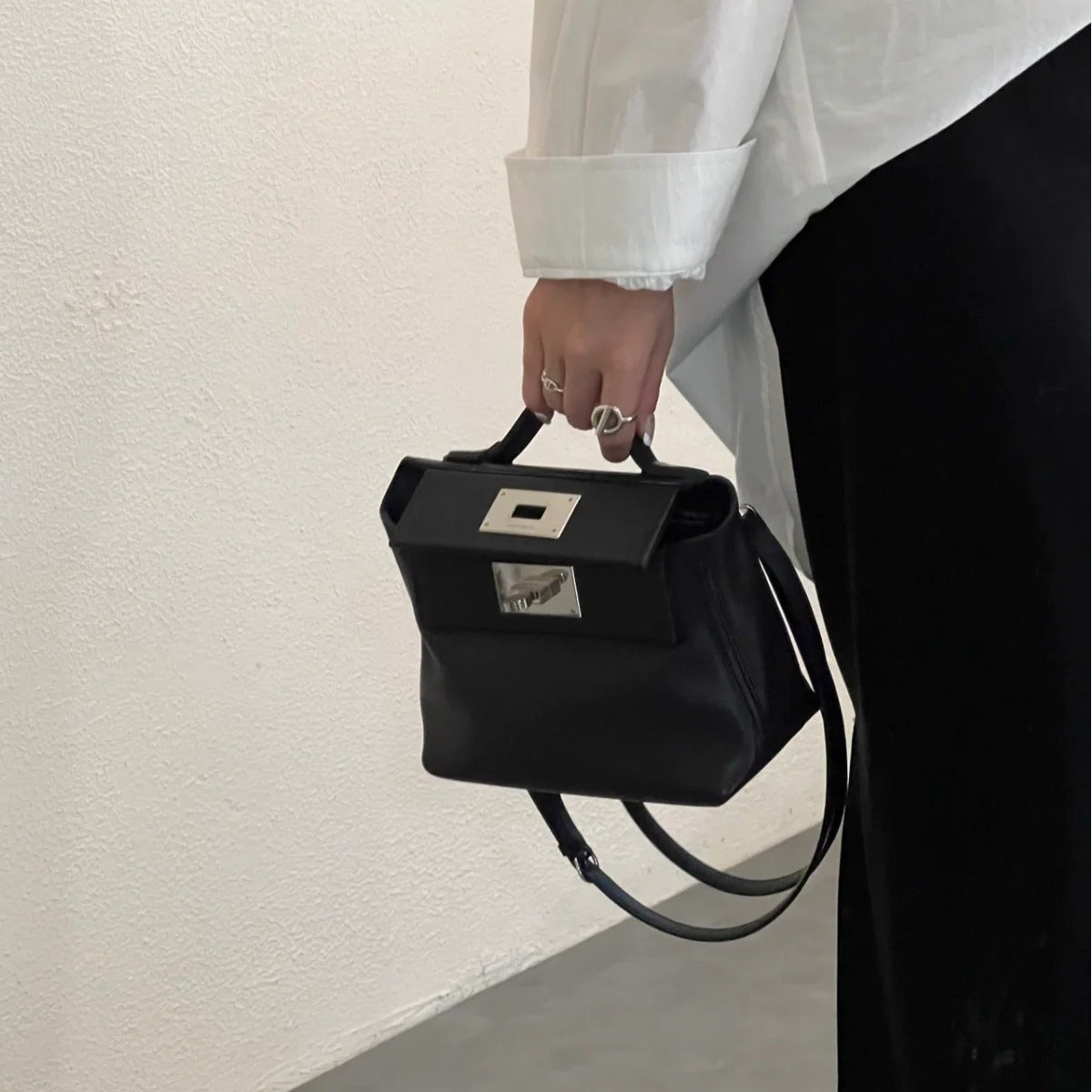 Women's Top Layer Leather Cowhide Kelly Wings Crossbody Bags