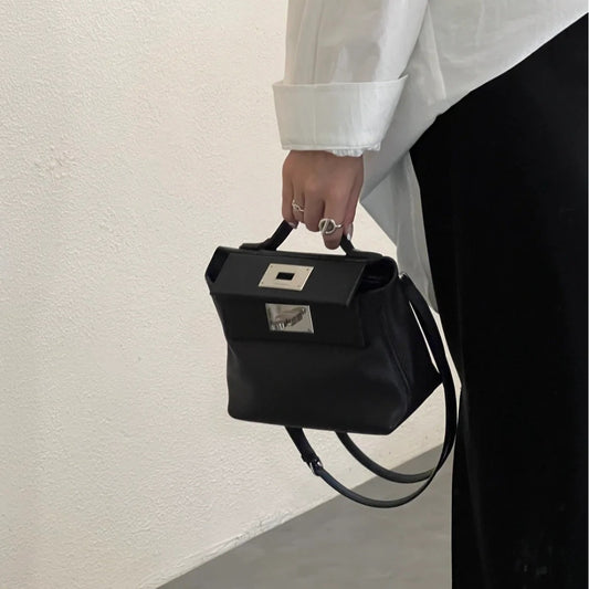 Women's Top Layer Leather Cowhide Kelly Wings Crossbody Bags