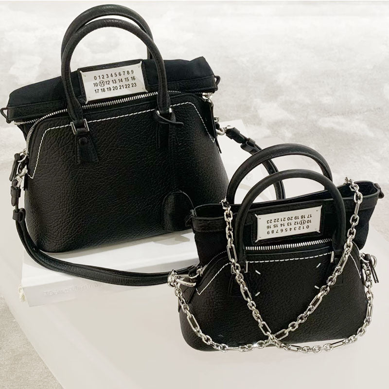 Shell Design Black White Deformation Portable Crossbody Bags