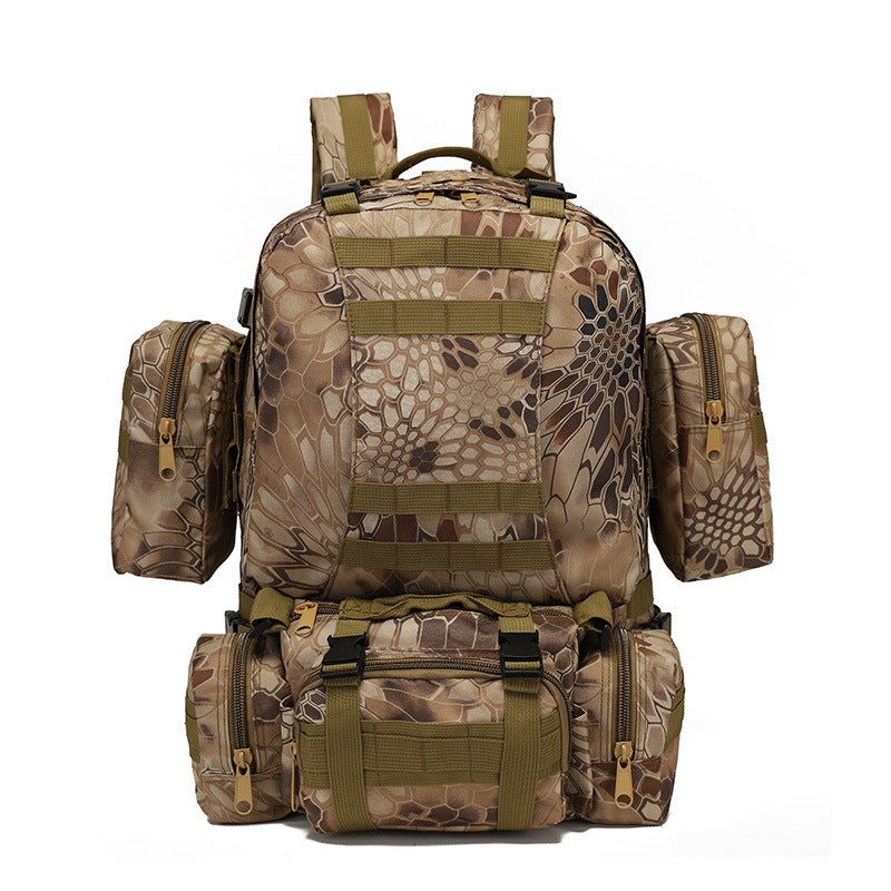 Women's & Men's & Camouflage Camping Large Capacity Combination Mountaineering Backpacks