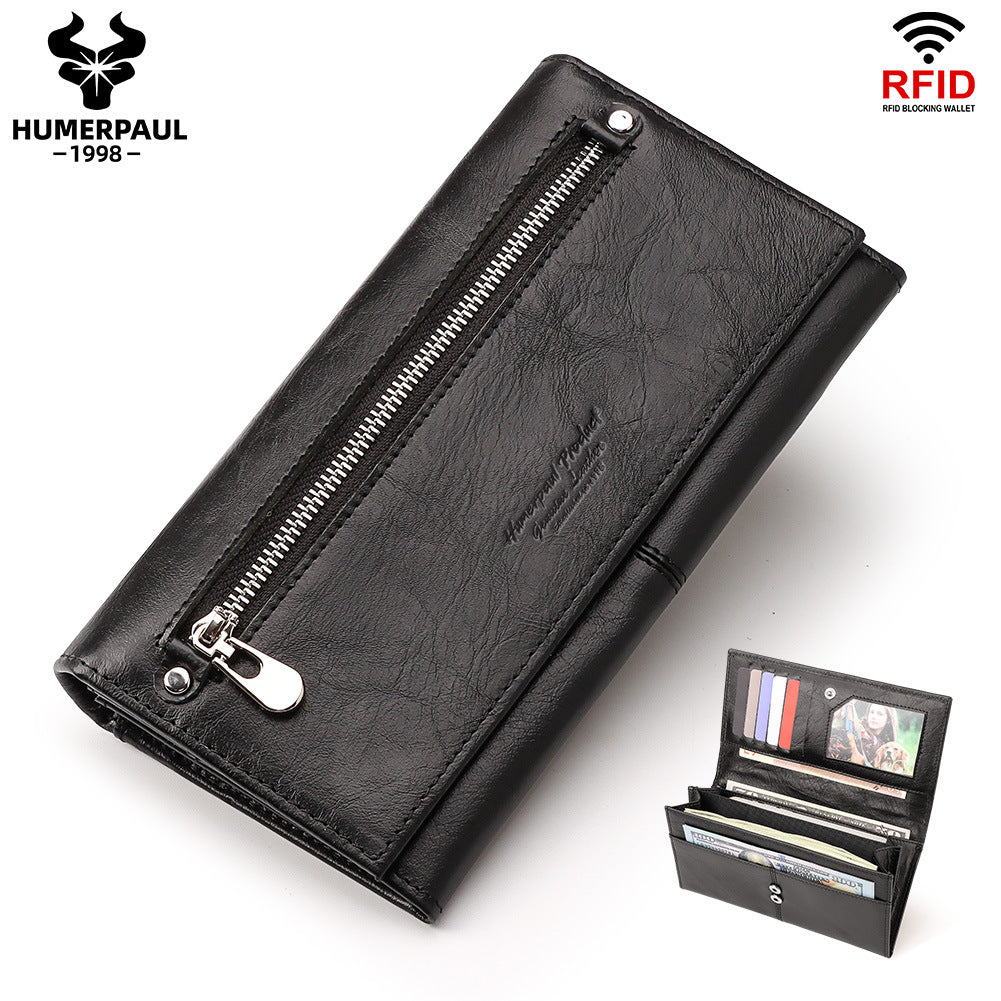 Women's Paul Leather Clutch Large Capacity Long First Ladies Wallets