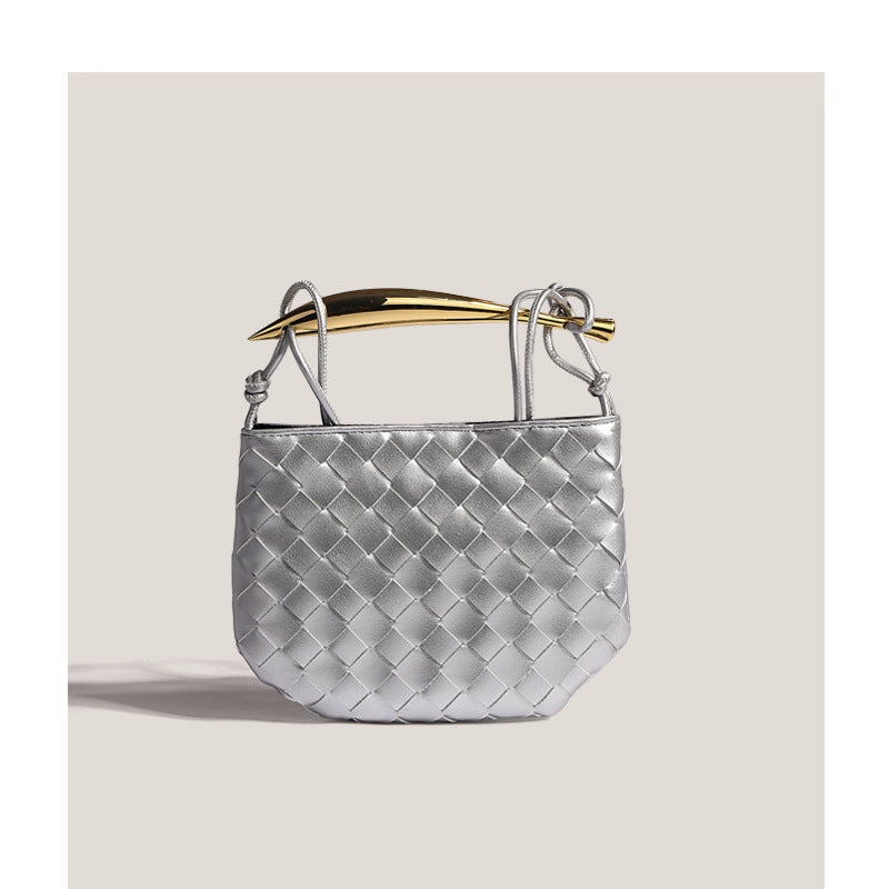 Women's Summer Niche Mini Advanced Texture Woven Crossbody Bags