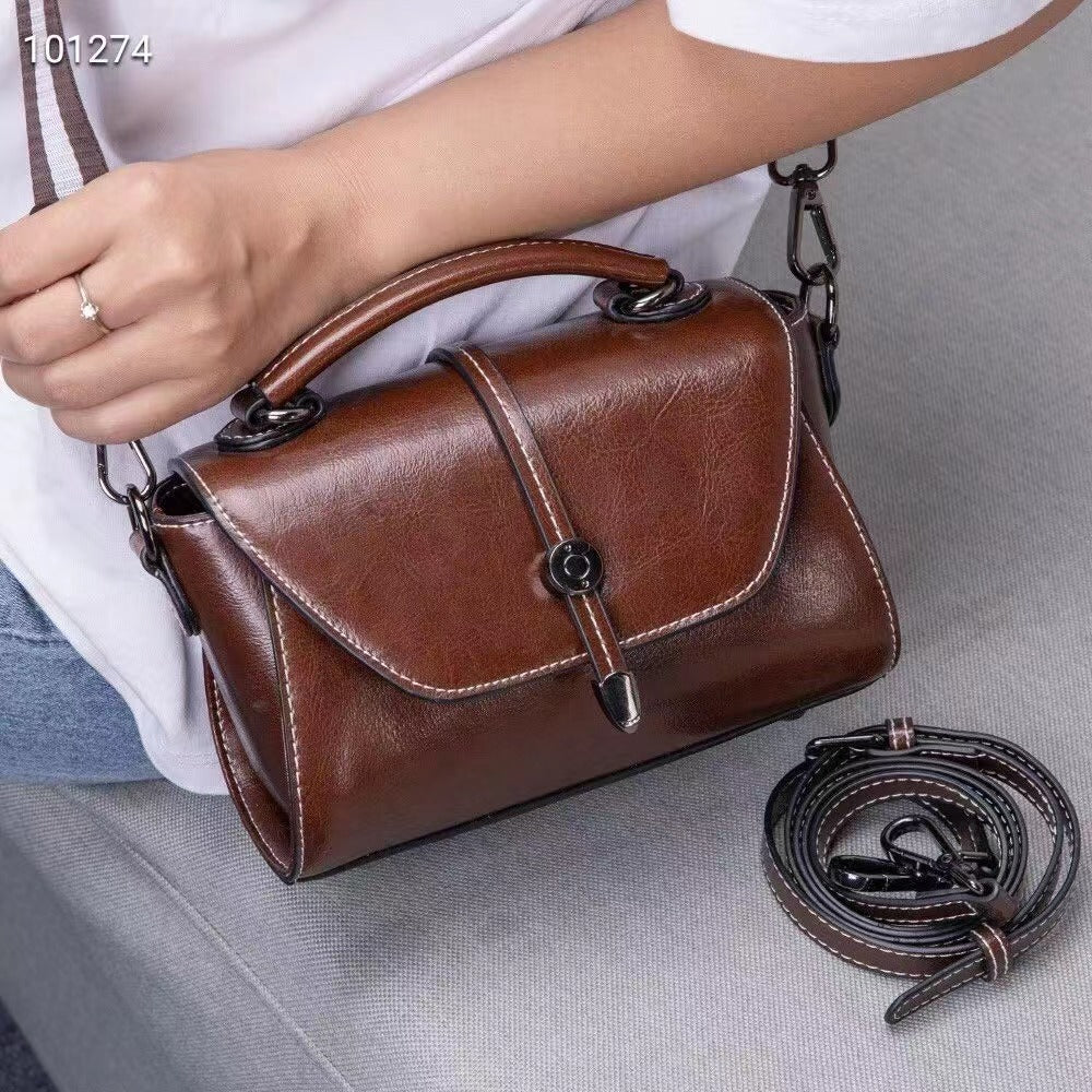 Stylish Trendy Women's Cowhide Fashion Leather Crossbody Bags
