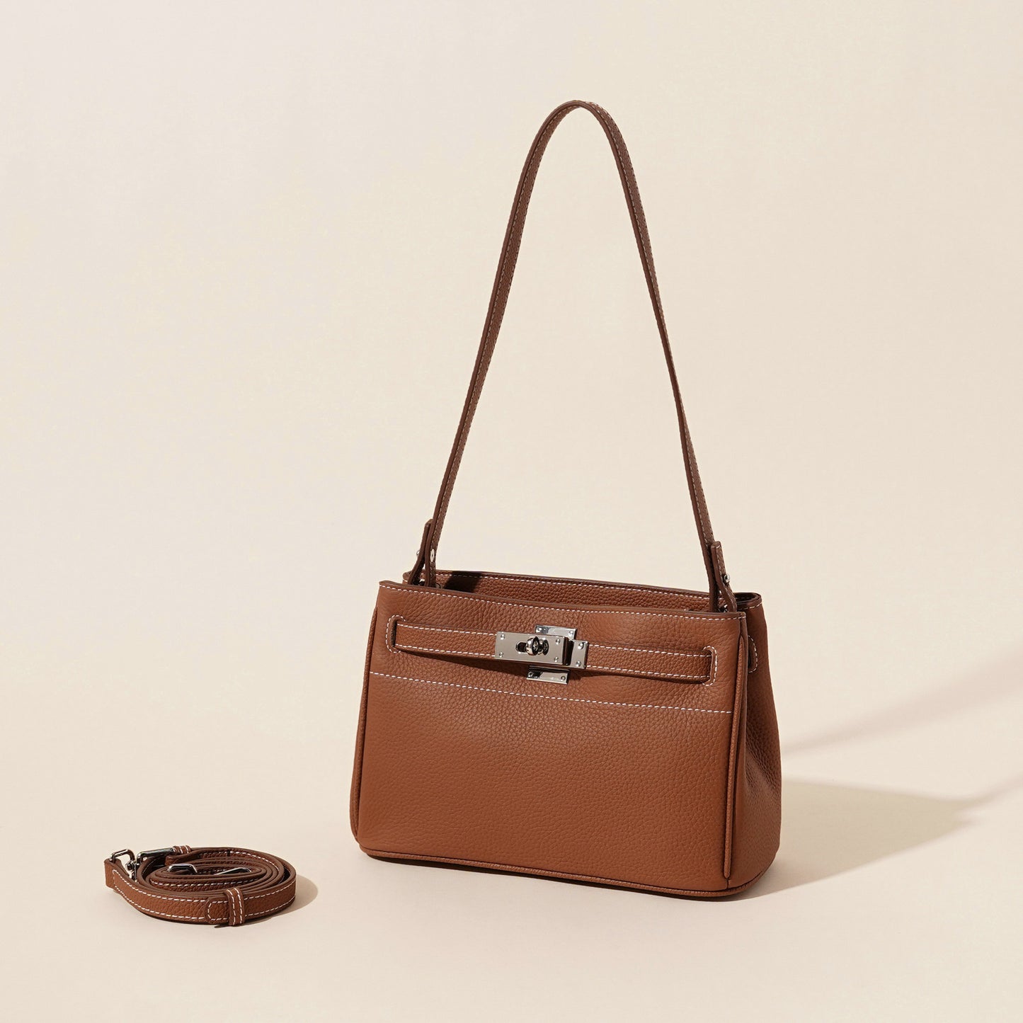 Layer Cowhide High-grade Kelly Vintage Underarm Lock