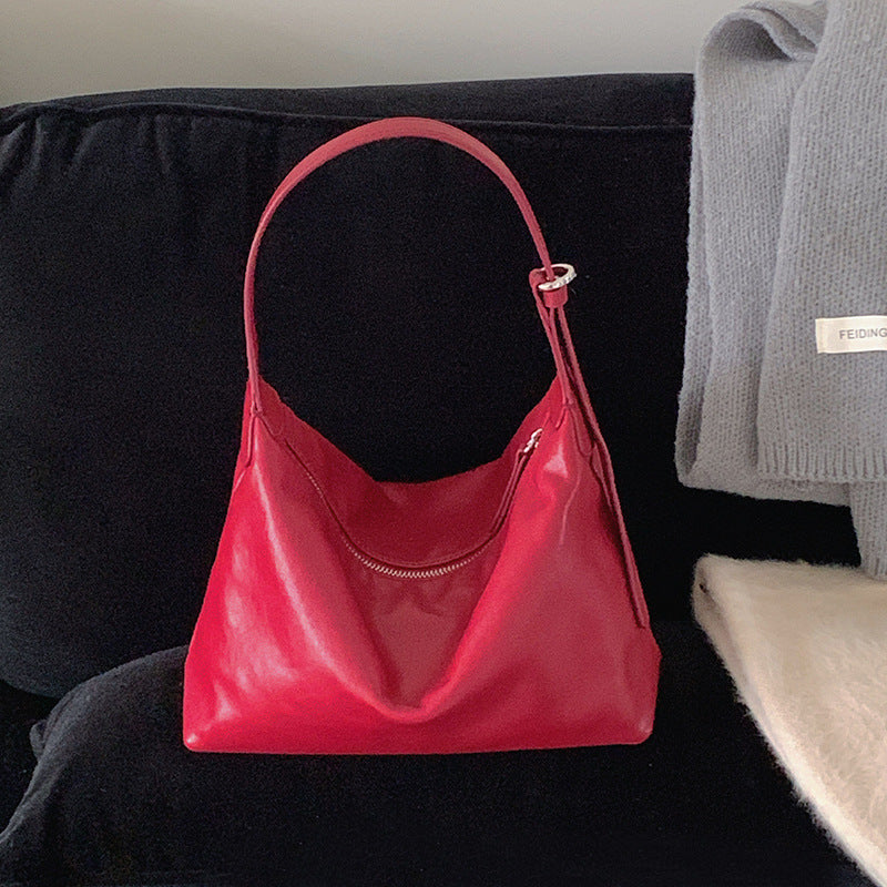 Tanned Cattle Leather Niche Minimalist Retro Bags