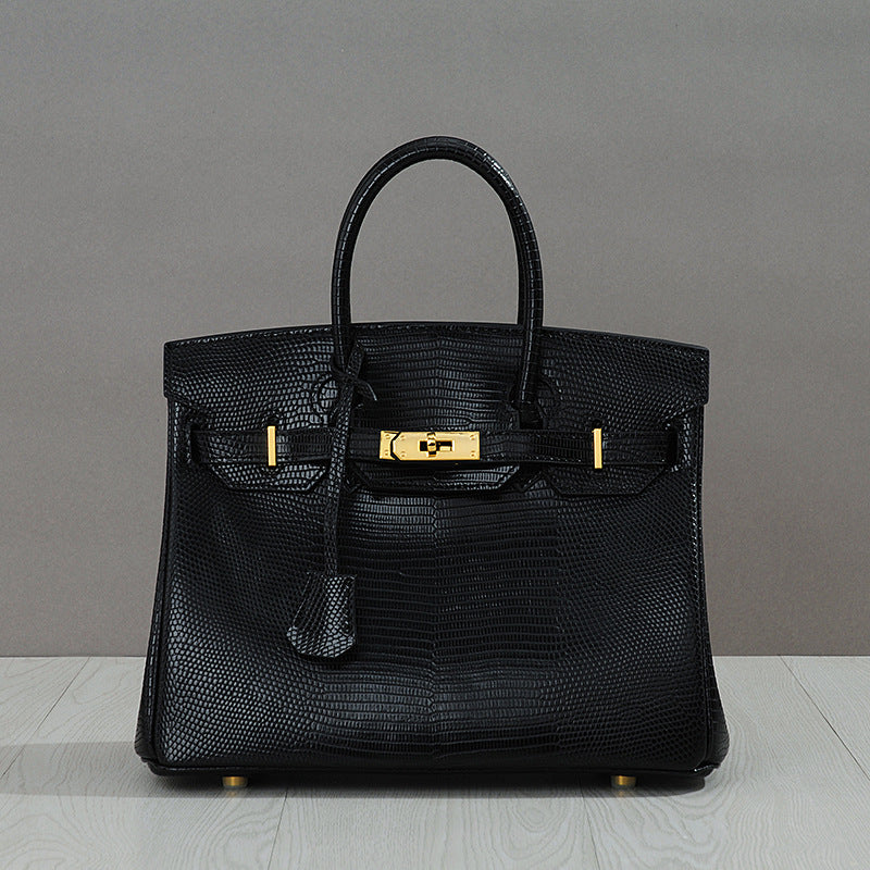Women's Lizard Pattern Genuine Leather First Layer Crossbody Bags