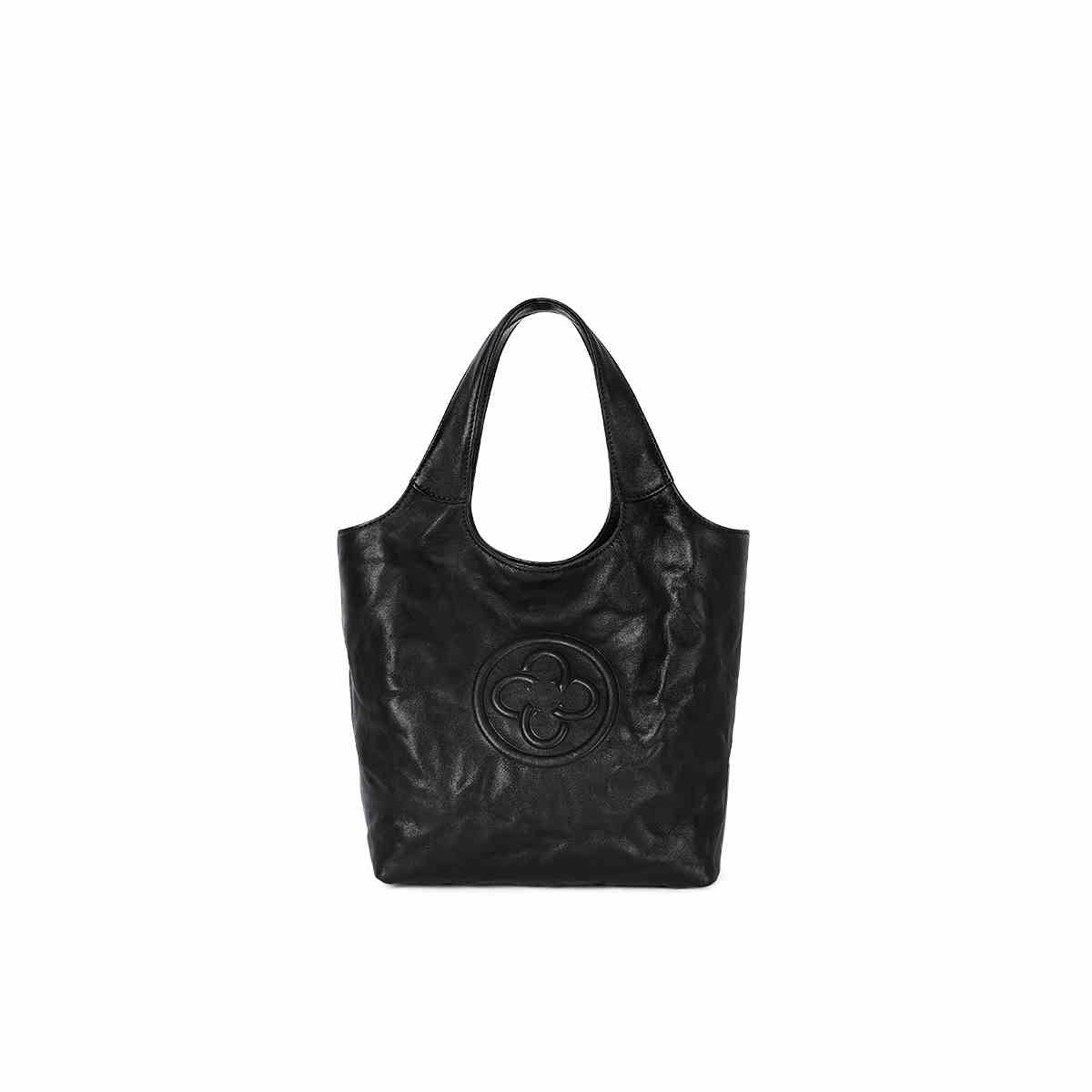 Summer Vegetable Tanning Leather Pink Pleated Crossbody Bags