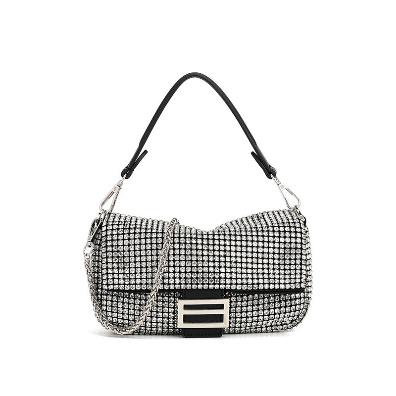 Women's High-grade Fashionable Dinner Niche Full Diamond Handbags
