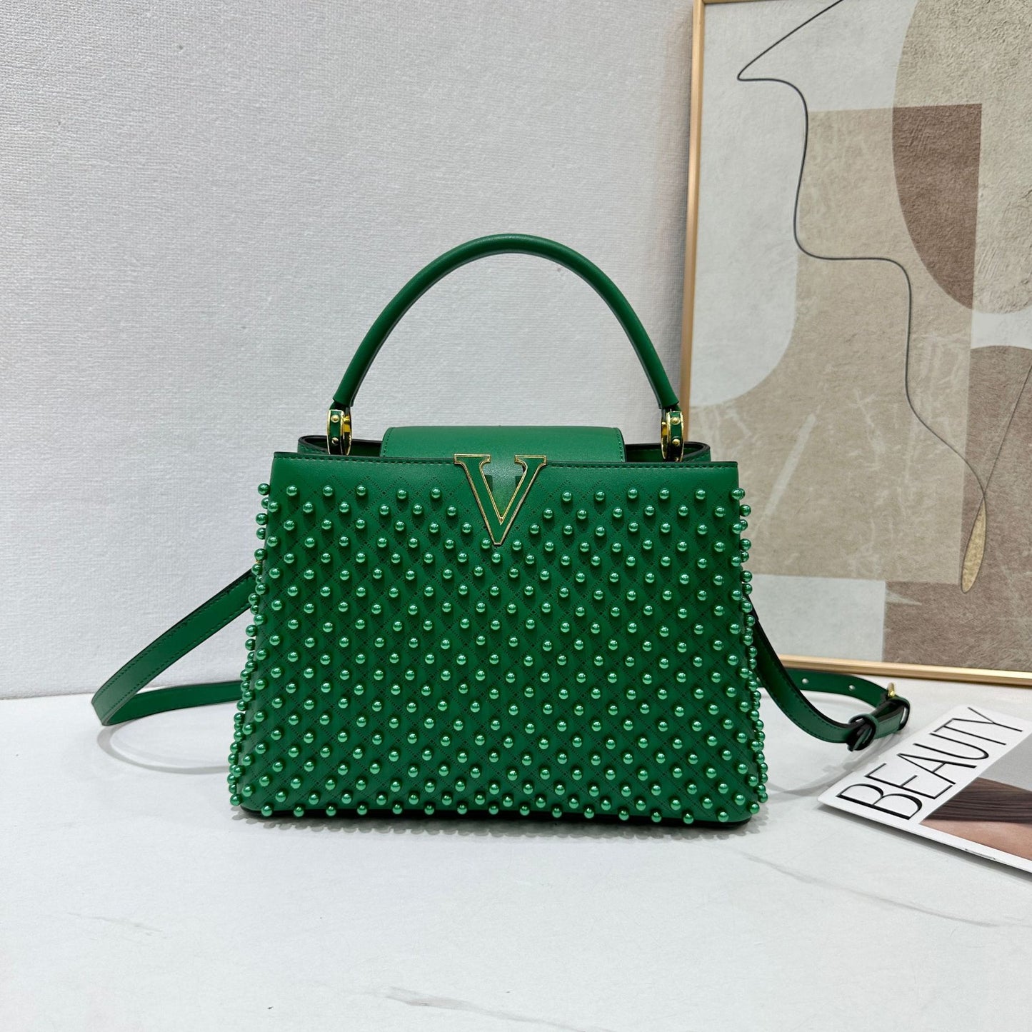 Charming Comfortable Lady Pearl Fashion Portable Bags