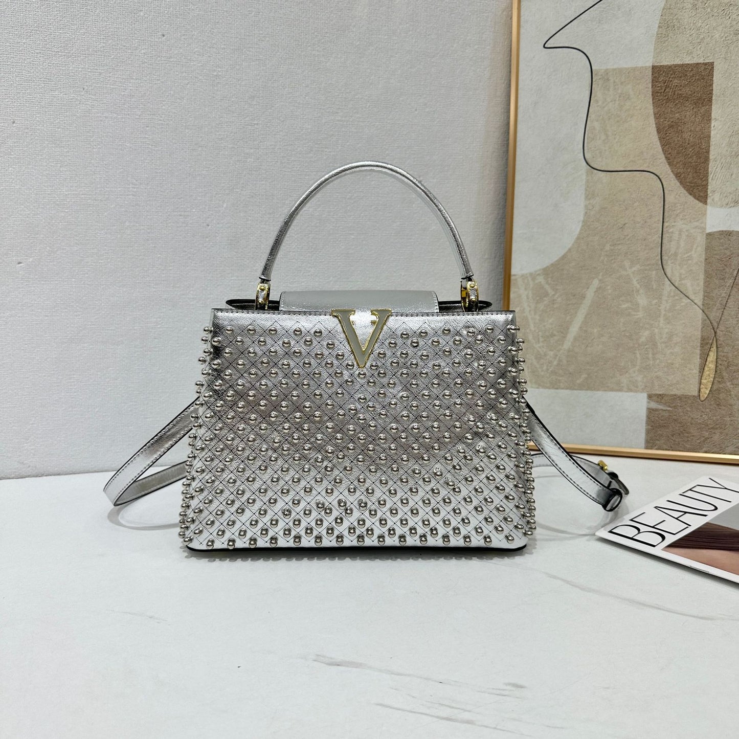 Charming Comfortable Lady Pearl Fashion Portable Bags