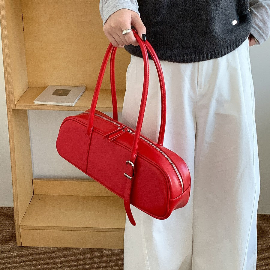Women's High-grade Shaping Baguette Trendy Western Style Shoulder Bags