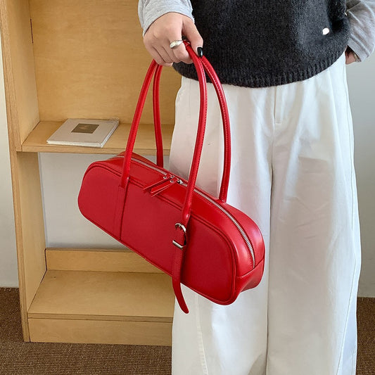 Women's High-grade Shaping Baguette Trendy Western Style Shoulder Bags