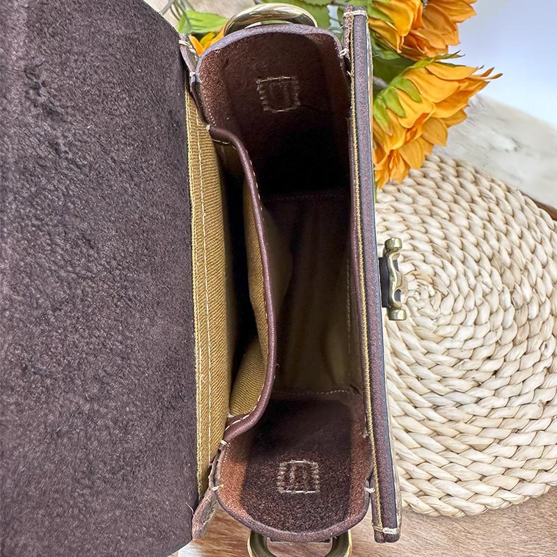 Women's Mobile For Genuine Leather Retro High-grade Crossbody Bags