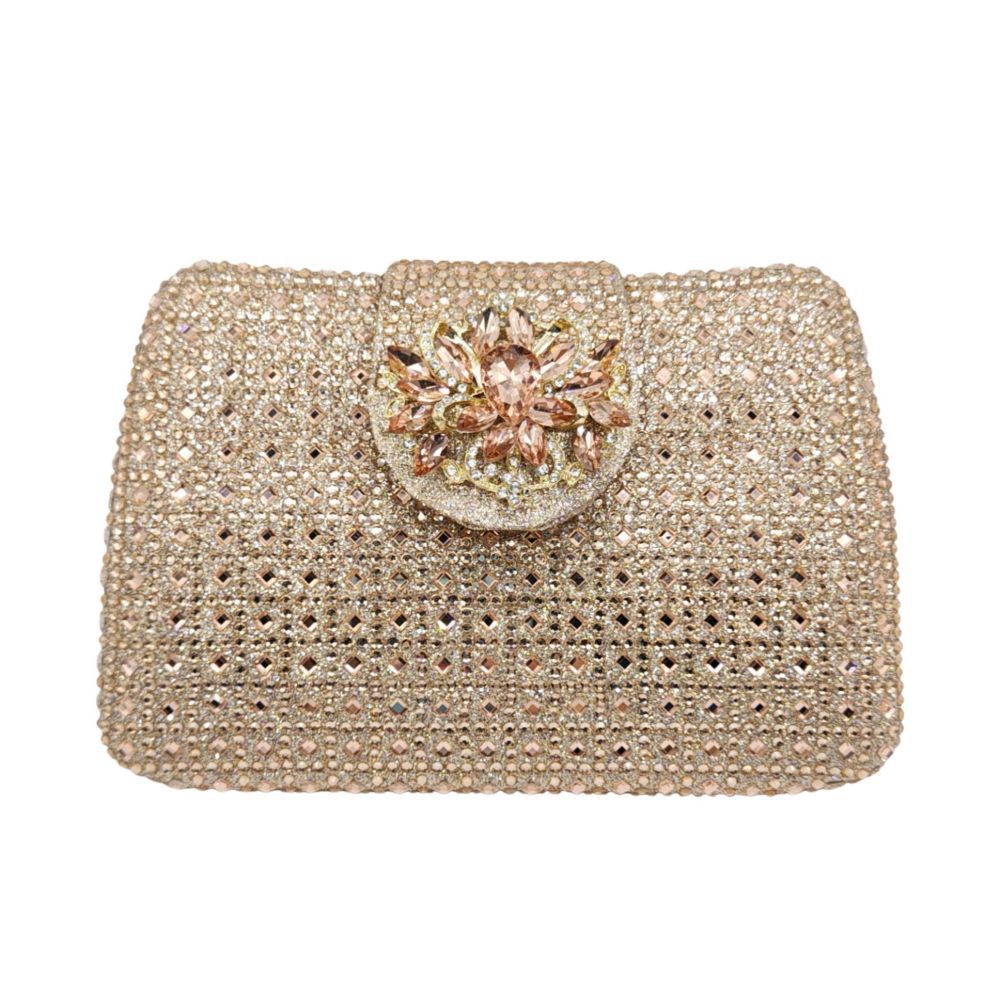 Women's Durable Full Diamond Clutch Banquet Handbags