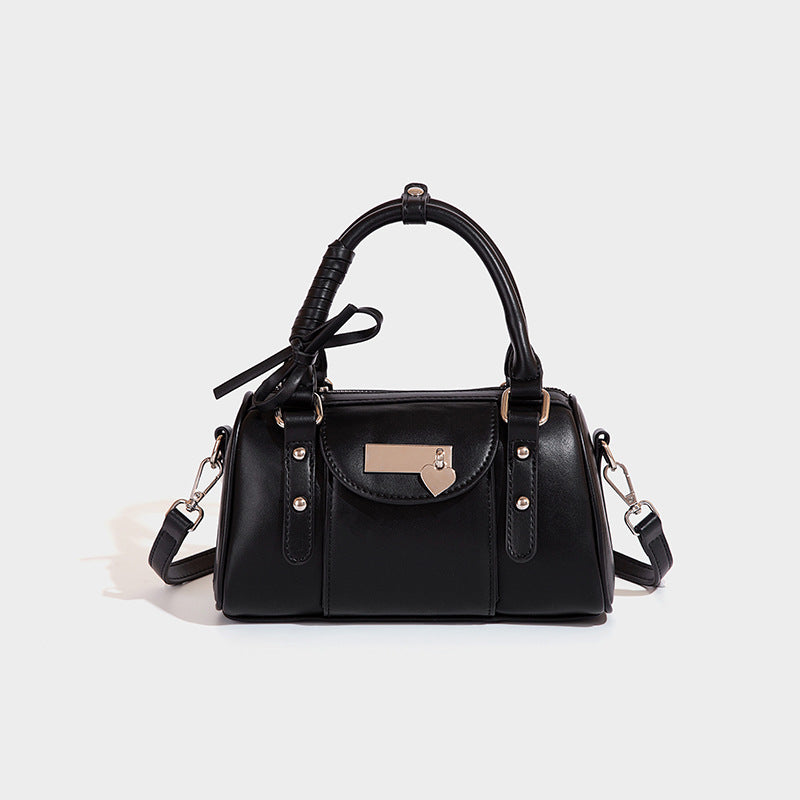 Niche Texture Ballet Bowling Sweet Love Crossbody Bags