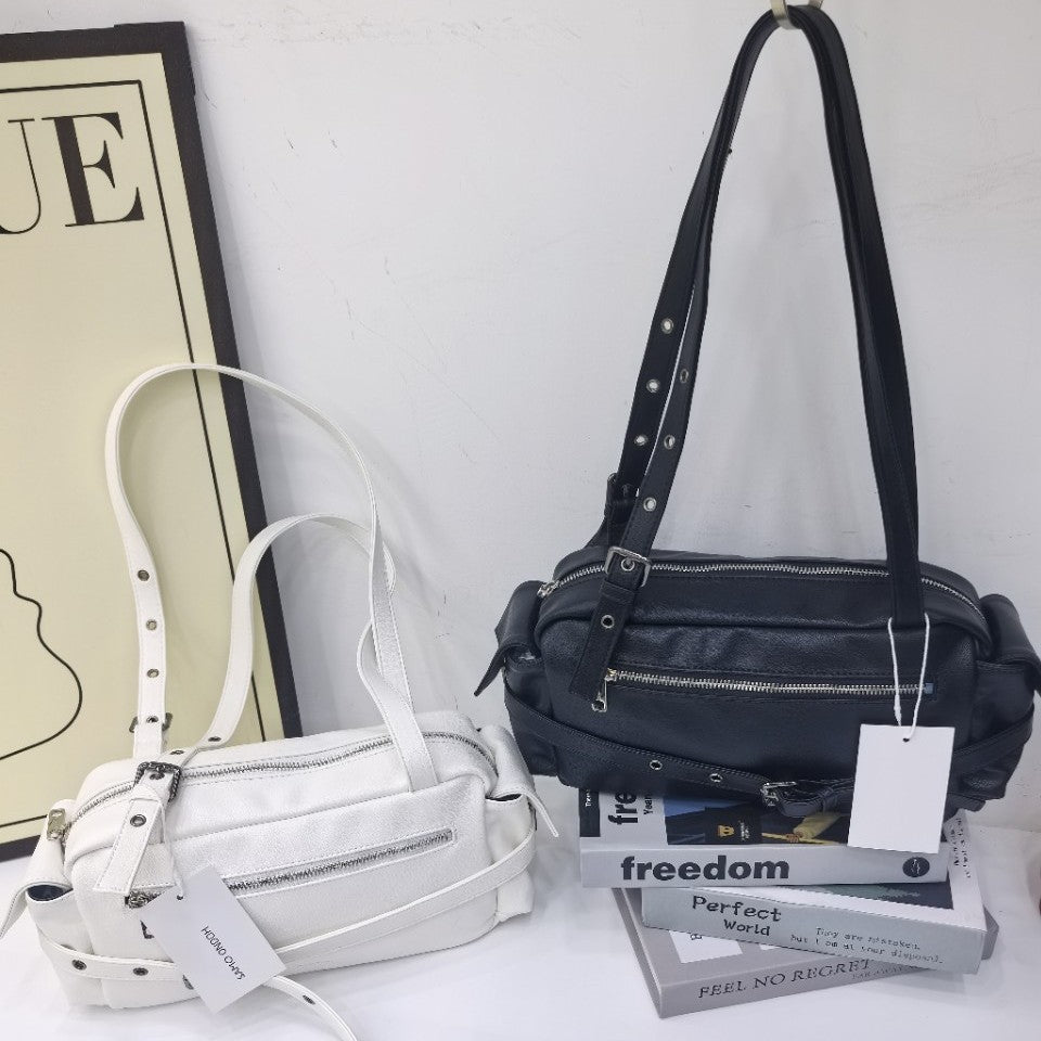 Niche Saddle Song Soft Leather Underarm Crossbody Bags