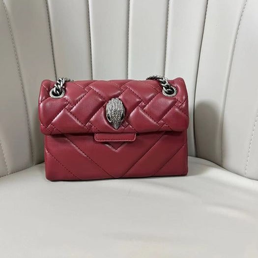 Eagle Head Sheepskin Bronze Chain Diamond Pattern Bags