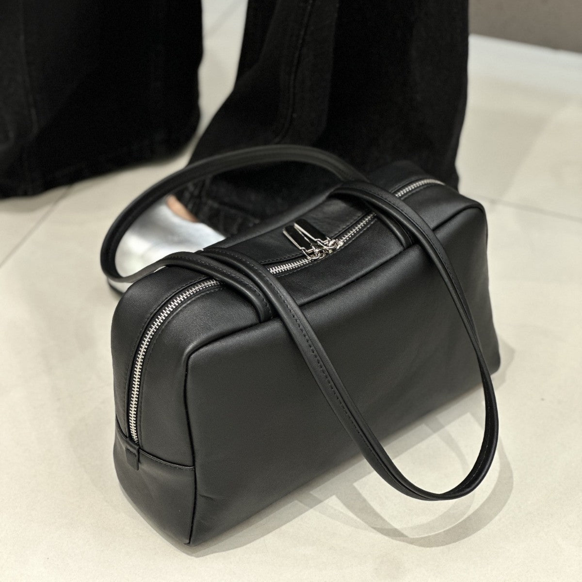 Leather Commuter Bowling Fashion Korean Style Bags
