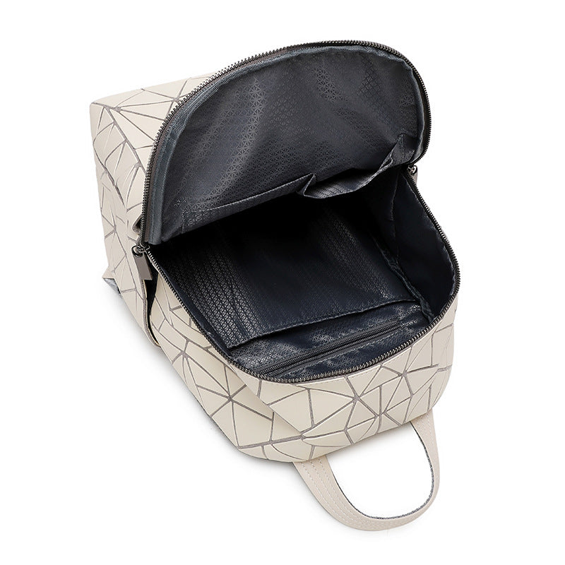 Women's Rhombus Stitching Fashion Large Capacity Sling Backpacks