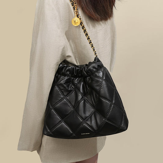 Women's Summer Large Capacity Commuter Leather Chain Shoulder Bags