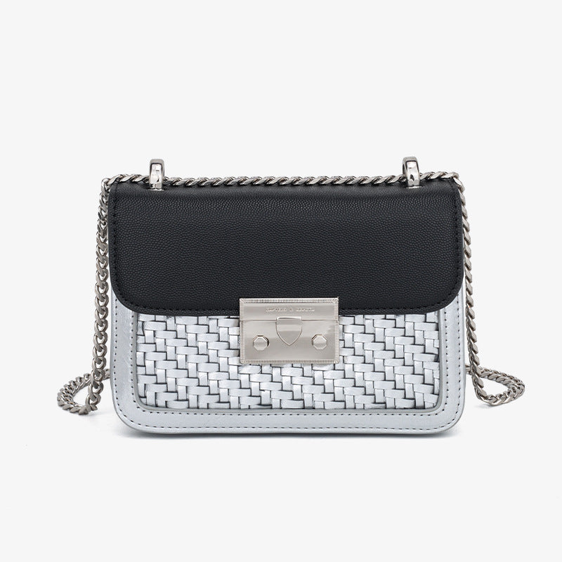 Women's Fashion High Chain Weaving One Bags