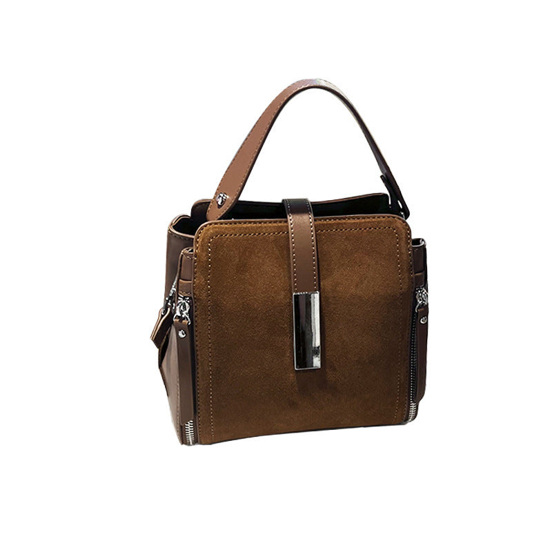 Graceful Classic Beautiful Women's Frosted Cowhide Shoulder Bags